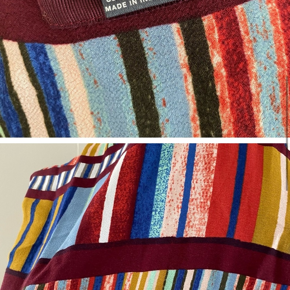 Maeve Anthropologie Au Revoir Shift dress Sz 10 colorful rainbow mini - Picture 4 of 4